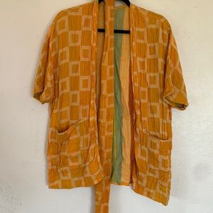 Ace and Jig Capella jacket in Citrus reversible to Sorbet